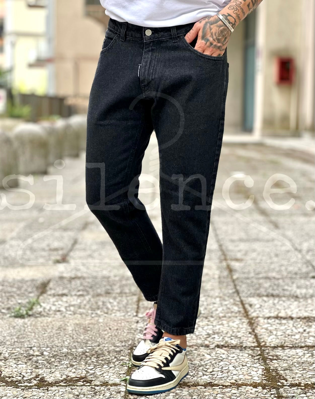 Jeans denim nero NJB