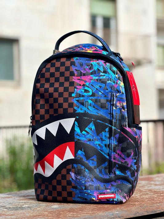 Zaino Sprayground Shark in Stickers