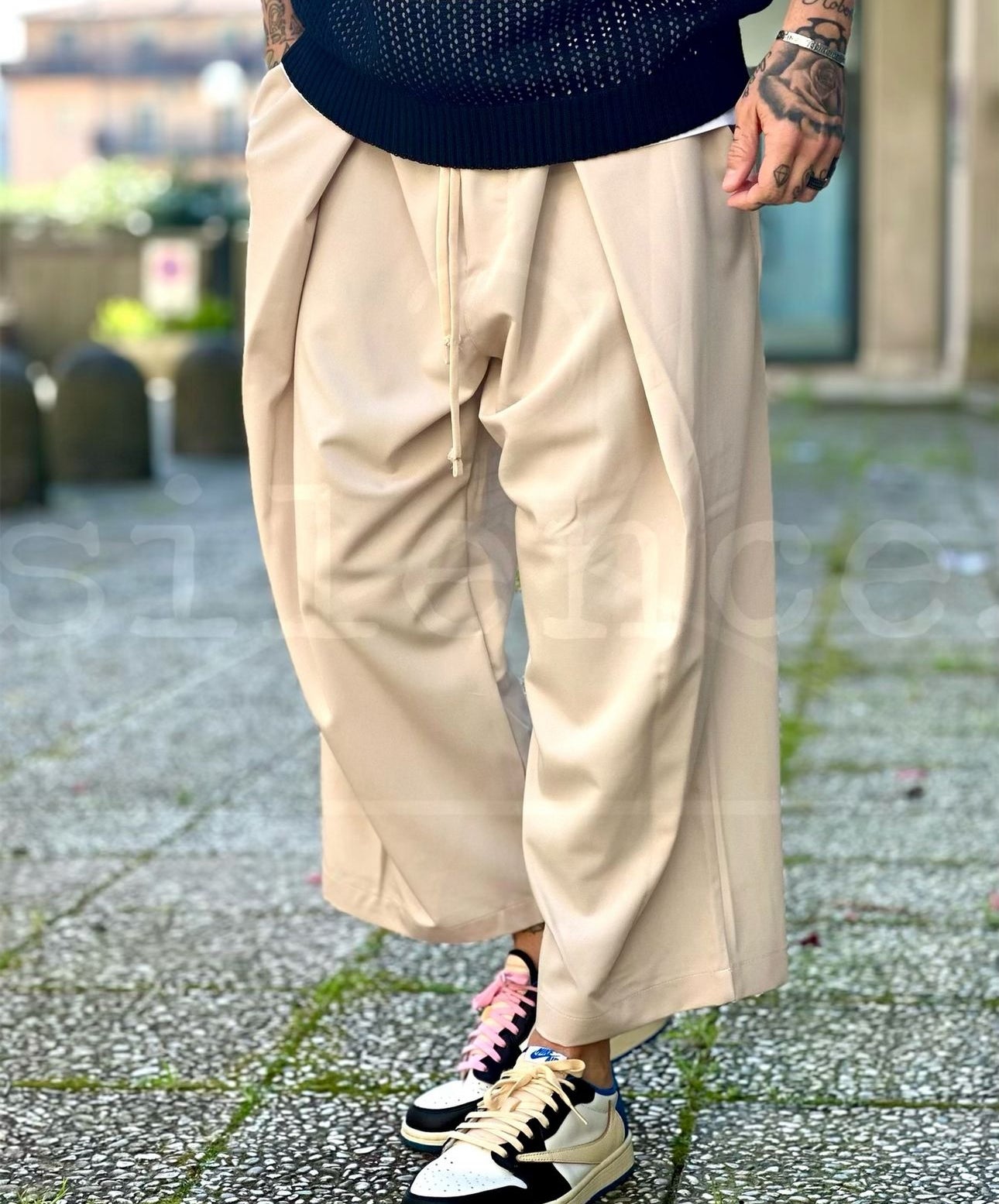 Pantalone Pencione beige NJB