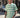 T shirt a righe verde e bianca Njb