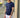T shirt in filo blu Njb