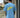 T shirt celeste con logo dietro Vans