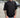 T shirt nera con logo sul colletto e dietro la schiena Icon