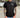 T shirt nera con logo laterale bianco Icon